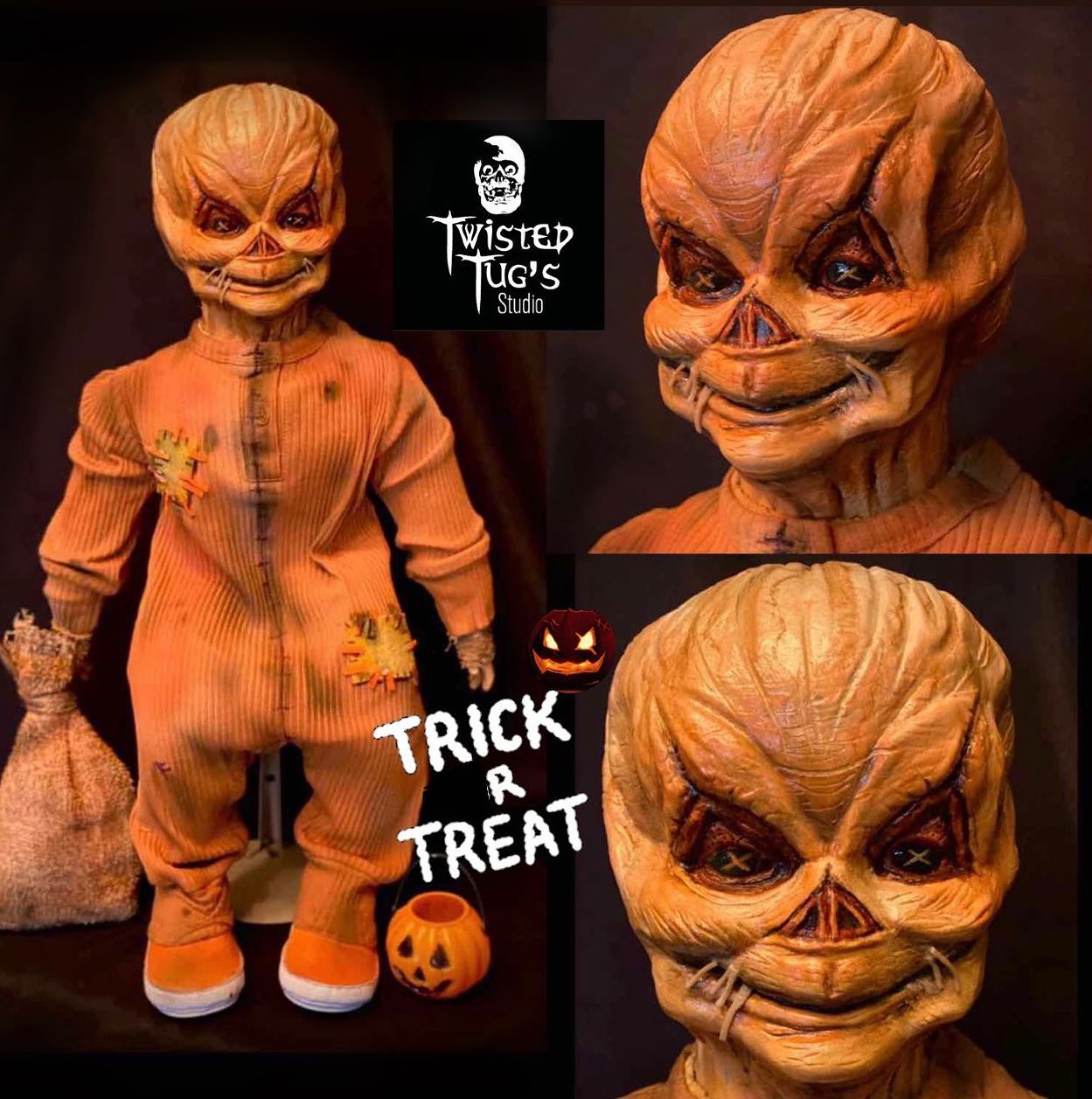 Trick 'r Treat NECA Sam head knocker and VHS gift set
