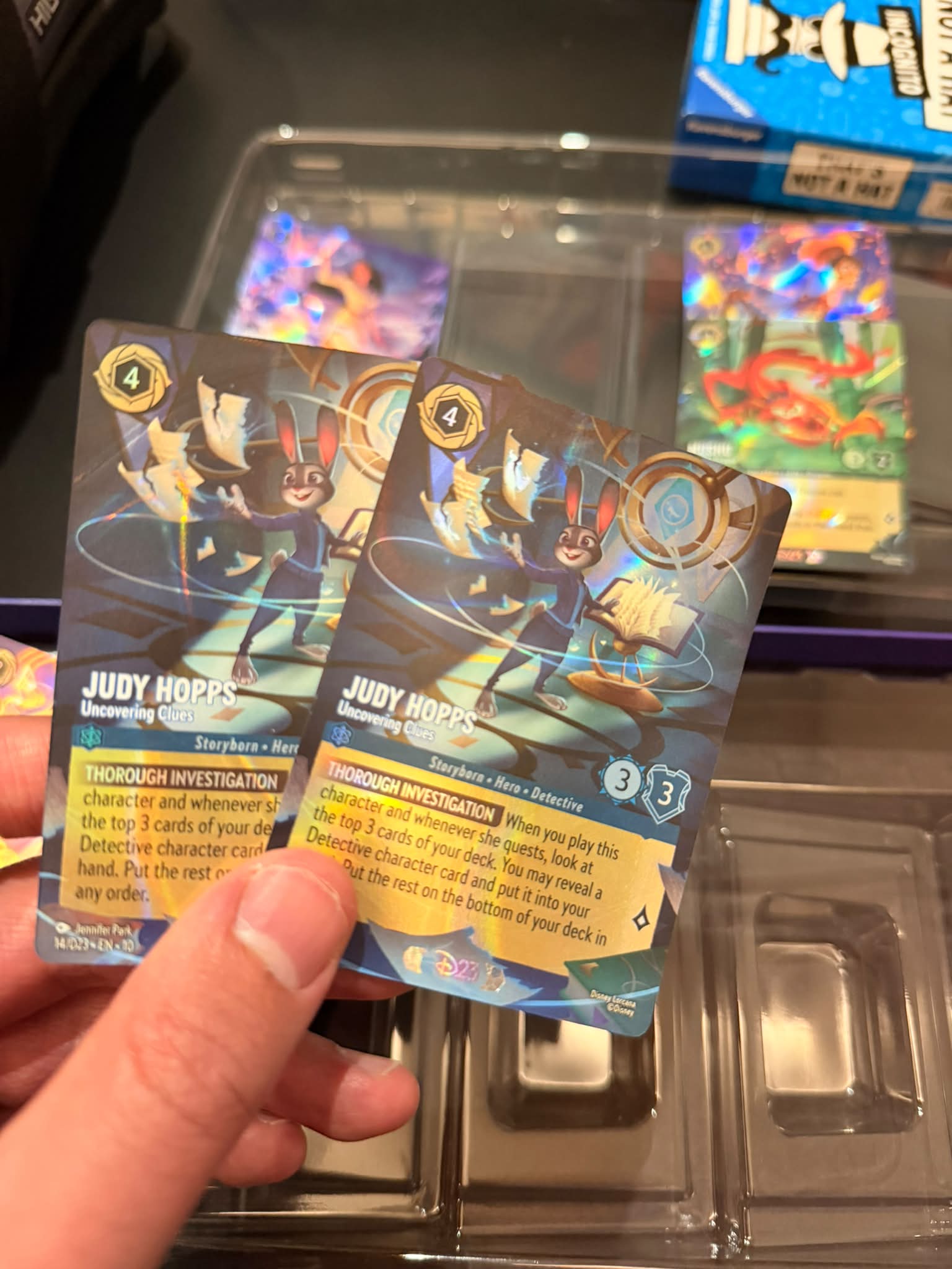 Disney Lorcana TCG: Stuck Judy Hopps cards in D23 collectors box