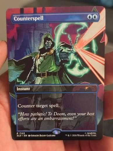 I saw a video and a photo of the Doctor Doom Counterspell Secret
