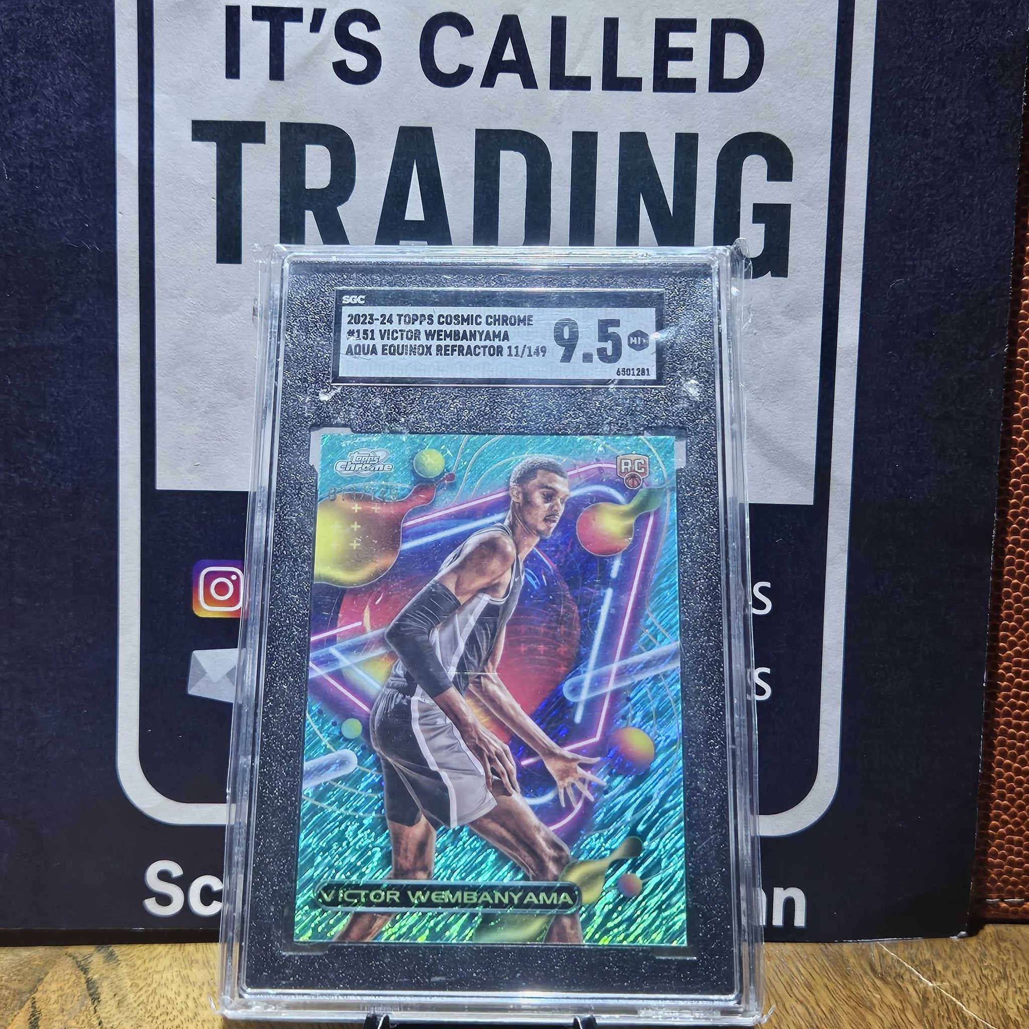 FOR SALE Victor Wembanyama 2023 Topps Chrome Cosmic Aqua Equinox 