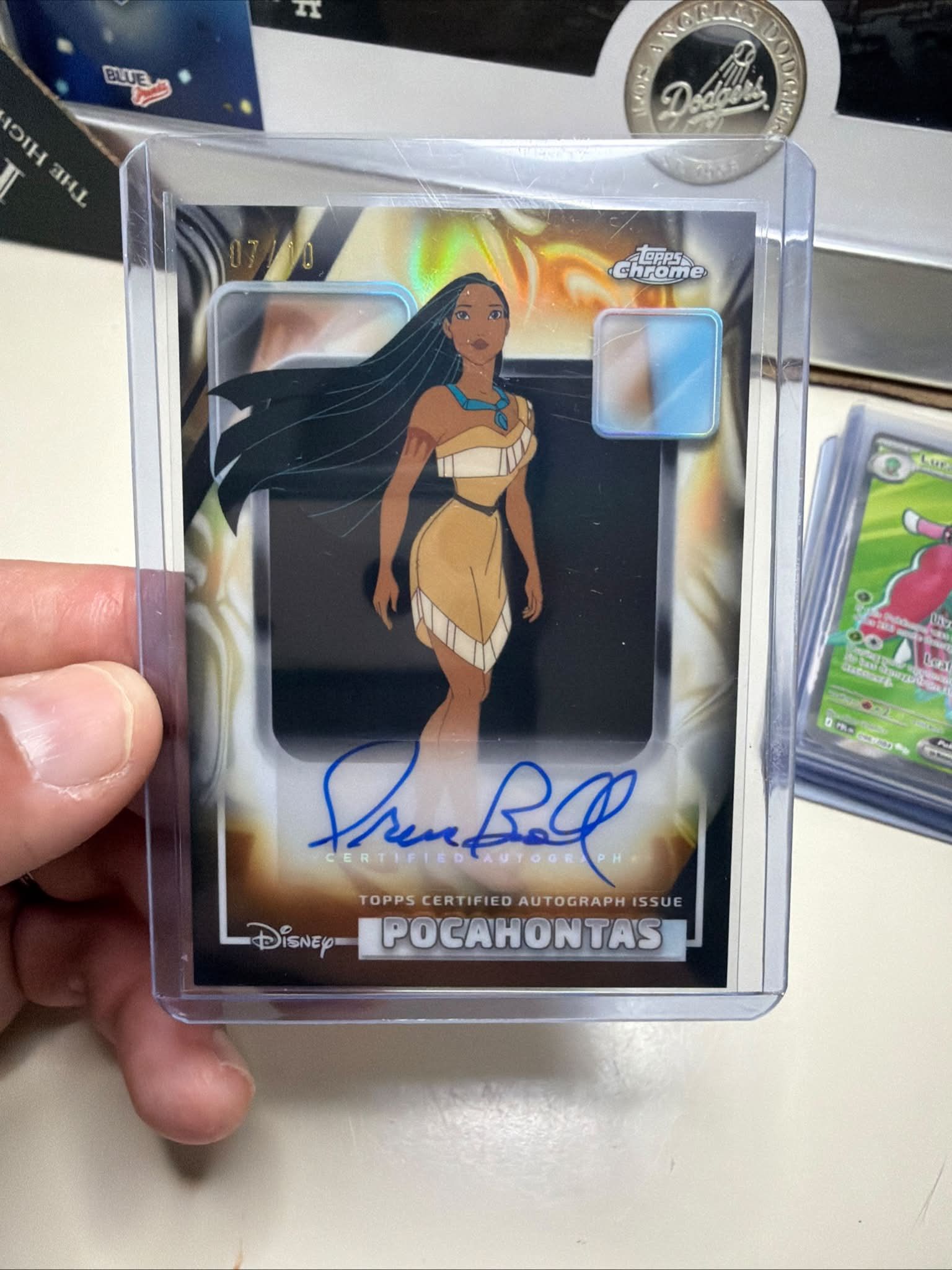 Pocahontas Topps Chrome Autograph Card for Sale - Make an Offer