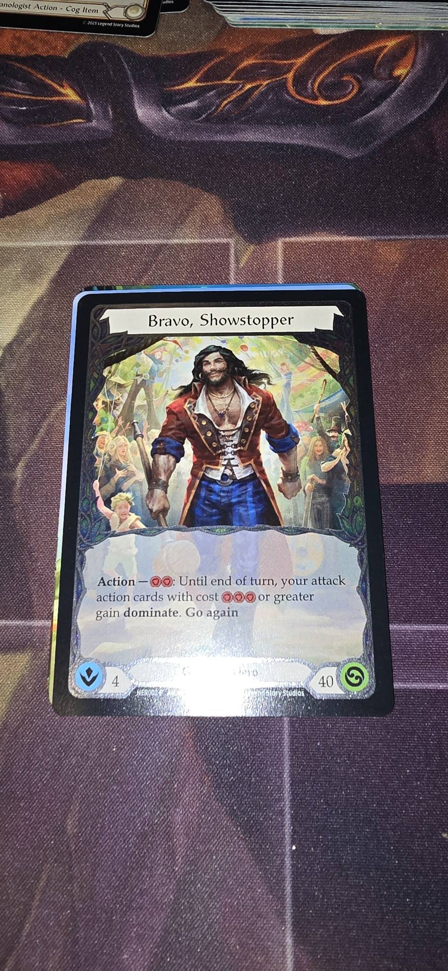 Pulled Cold Foil Dead Threads from Flesh and Blood TCG treasure pack