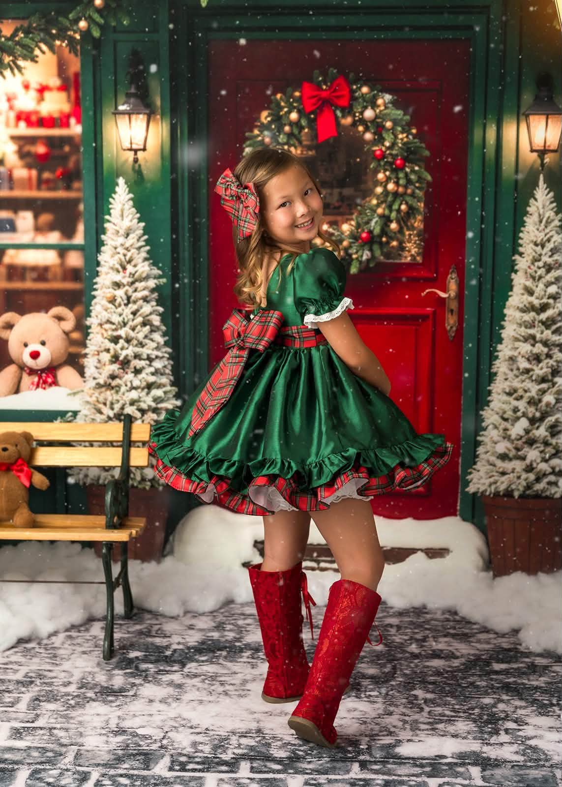 christmas traditional dress Evergreen Noel with vintage charm Civil War Color:White* OCT25-TAF20-PUSH ASOS DESIGN modal cut