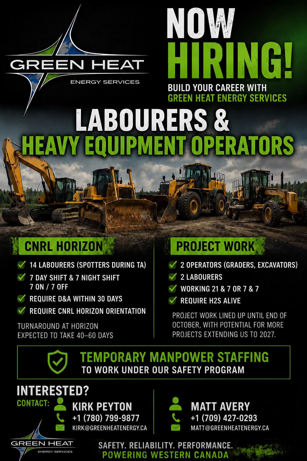 🚨 NOW HIRING – SEPTEMBER TURNAROUND WORK 🚨