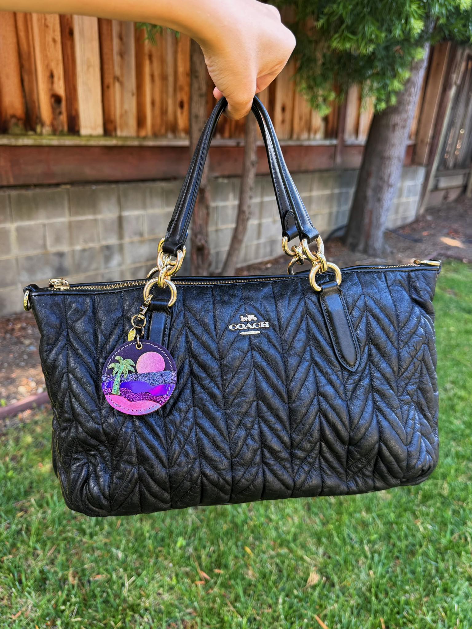 What is the Chevron Quilted Madison bag style?