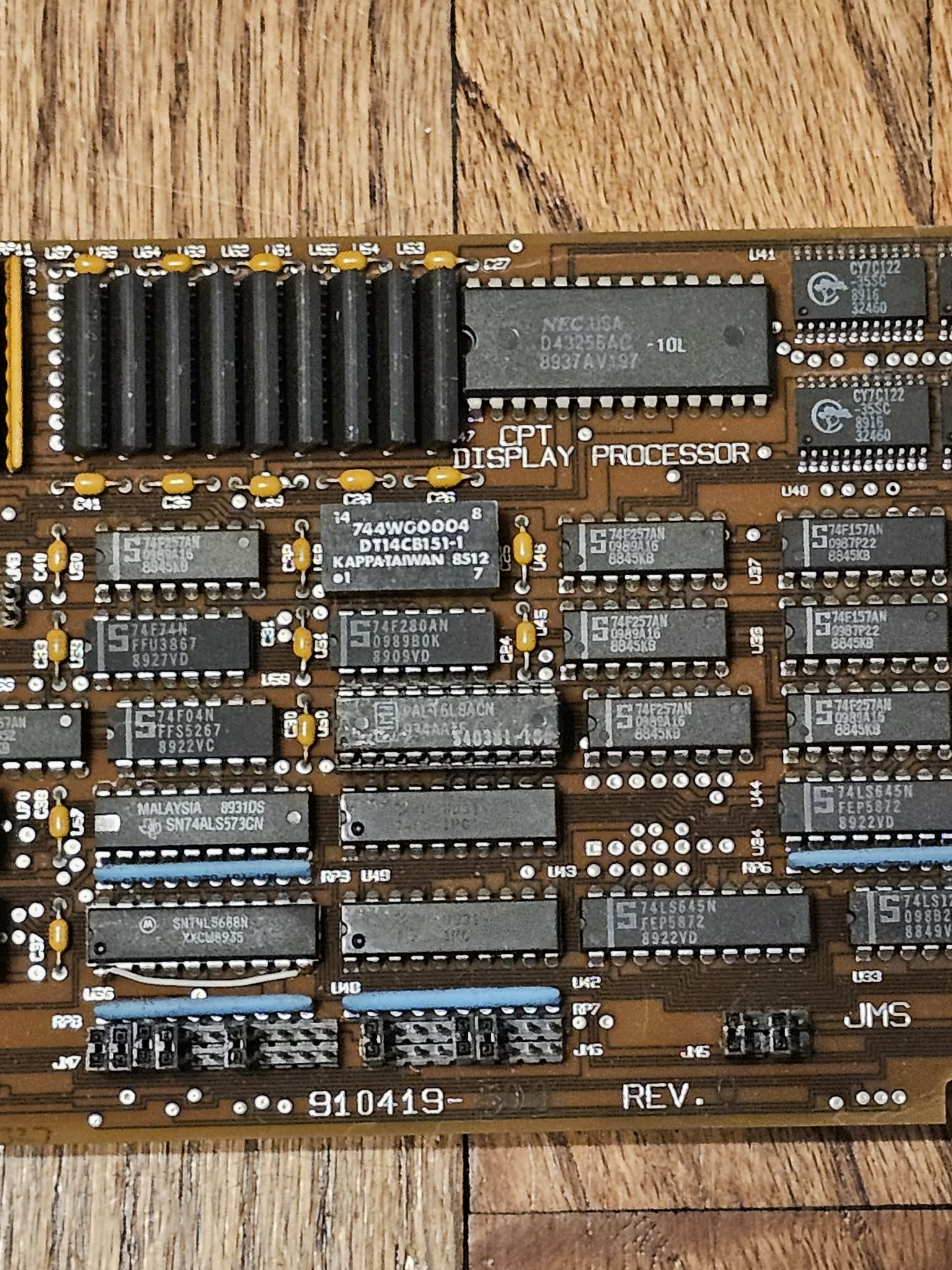 What is the CPT display processor board from 1987?
