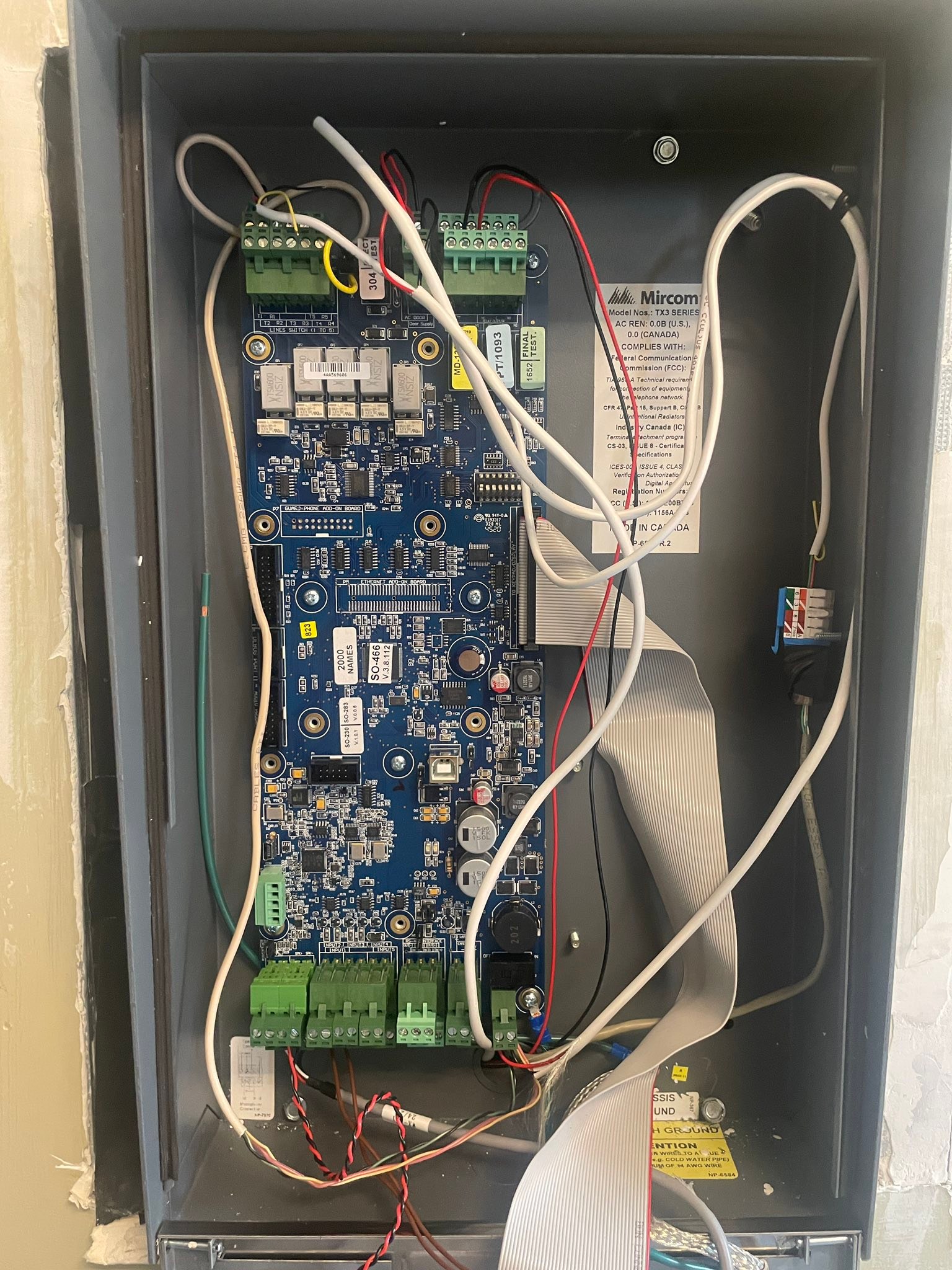 Why does my Microm TX3 restart when keyless code is entered?