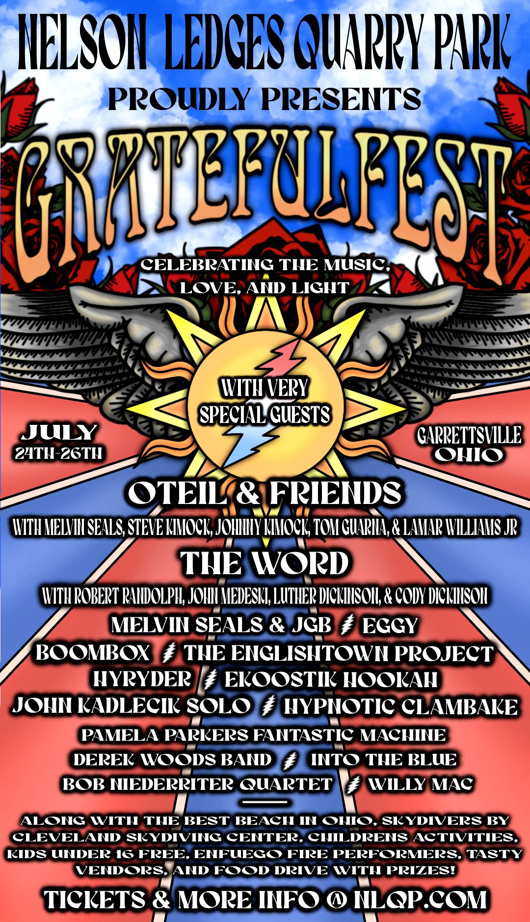 Gratefulfest music festival at Nelson Ledges Quarry Park