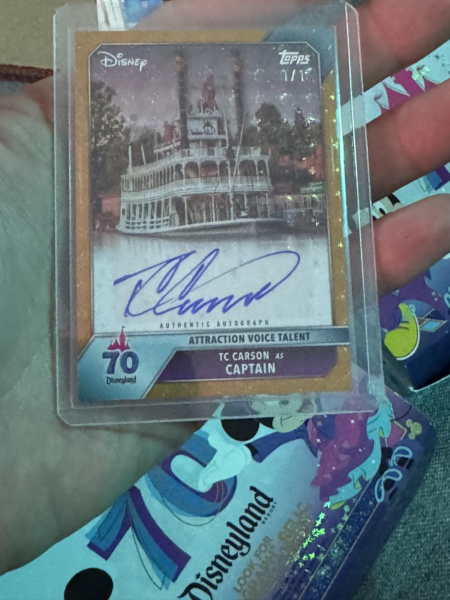 Topps Disneyland 70th Chris 直筆サインカード 予約商品】海外版