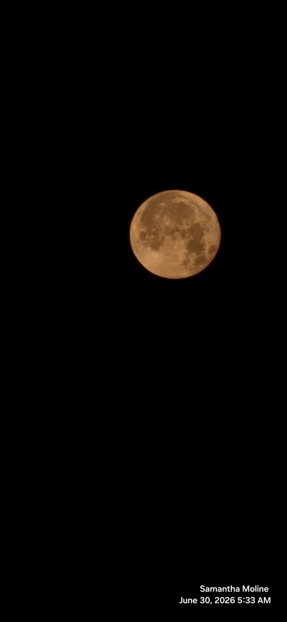 Moon this Morning! June 30th 2026 Stockbridge Michigan