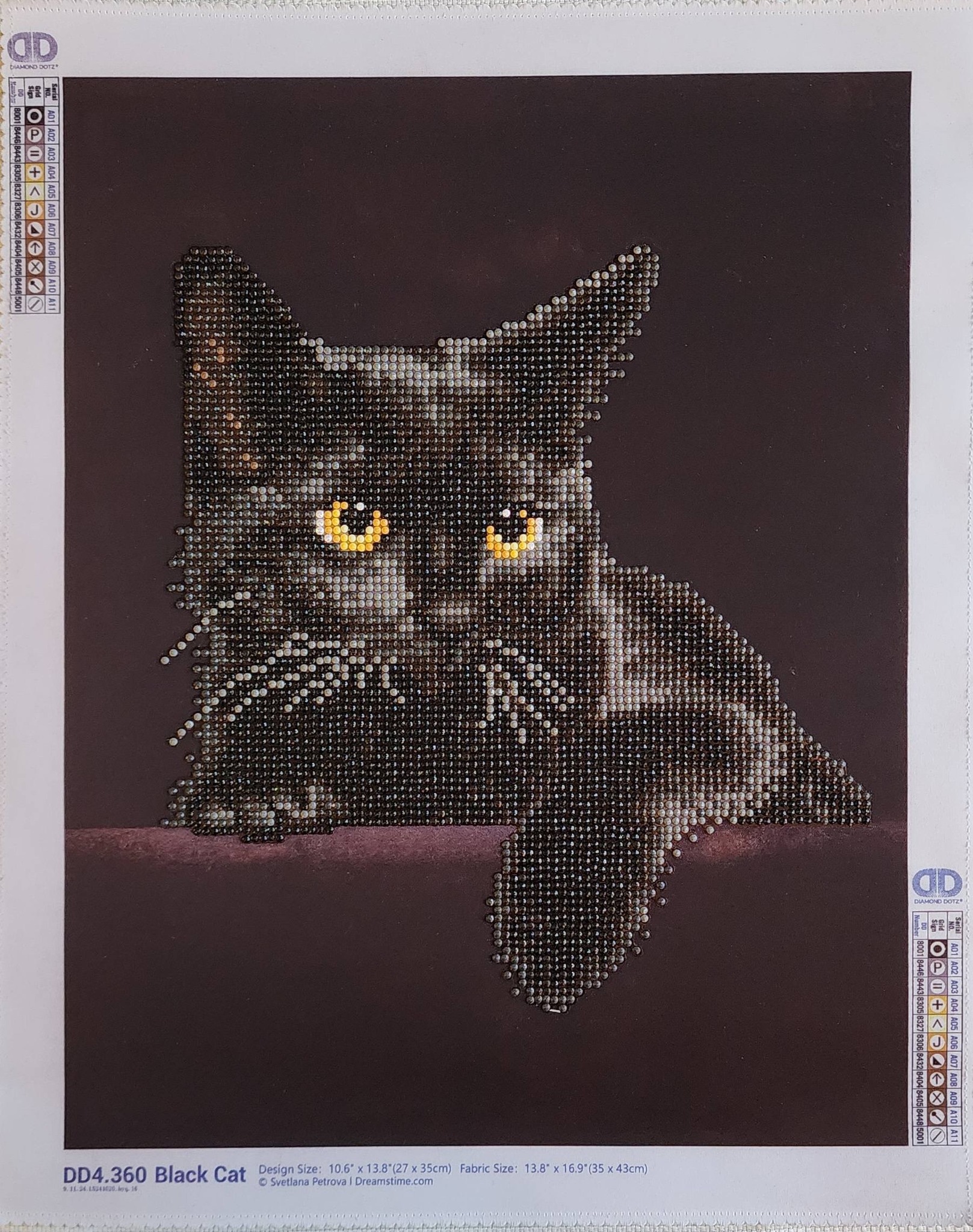 Starting Diamond Painting's Black Cat by Candle Light