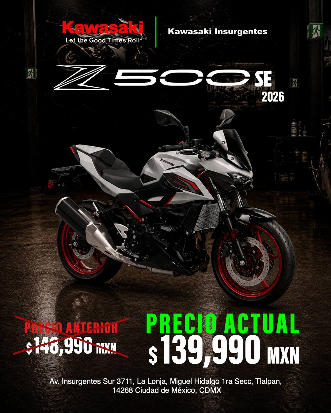 📌Disponibles 🏍Vias intermitentes línea kawasaki 📲WhatsApp