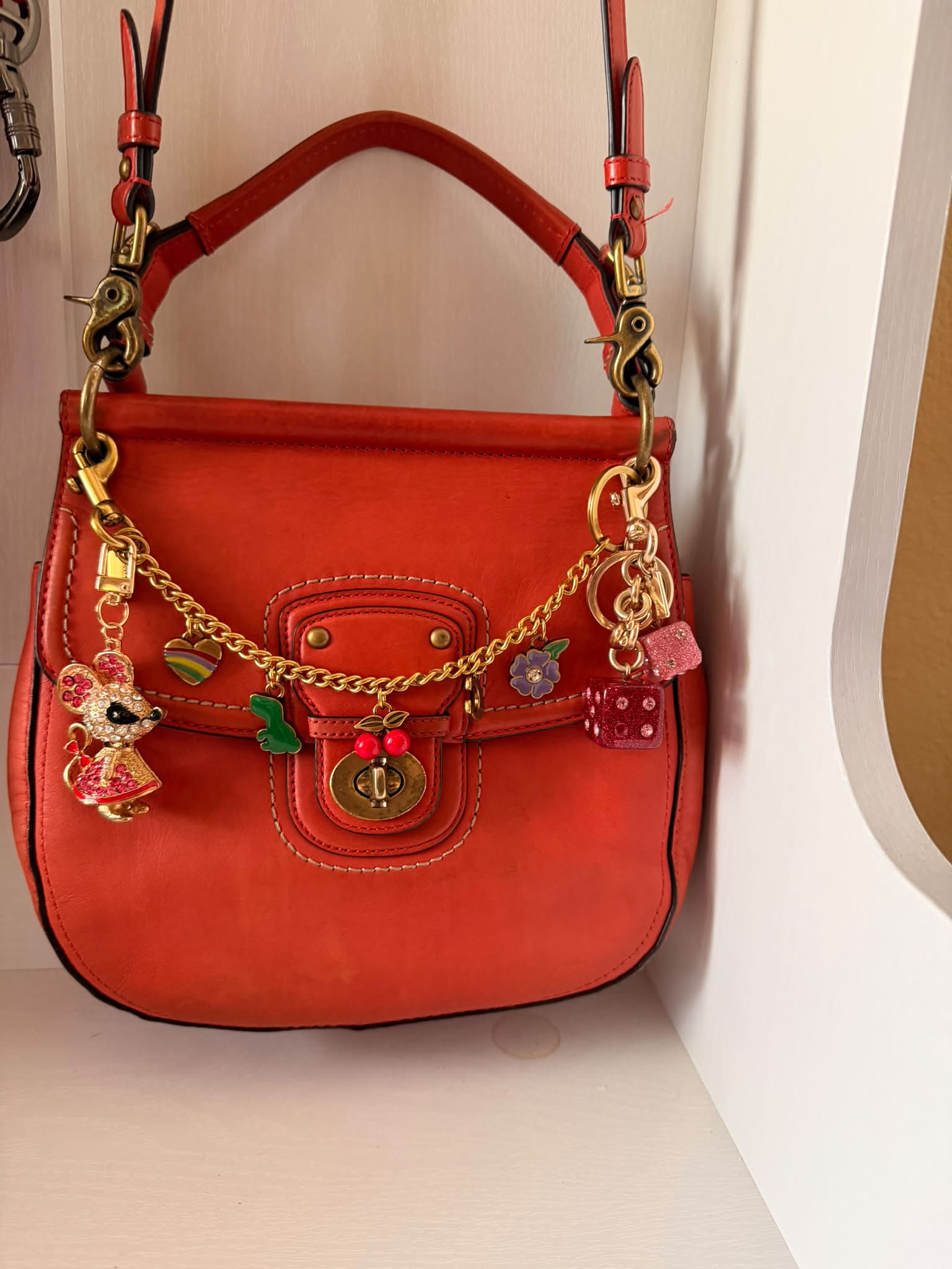 Coach Willis Legacy 70th Anniversary Bag in Vermillion colorway