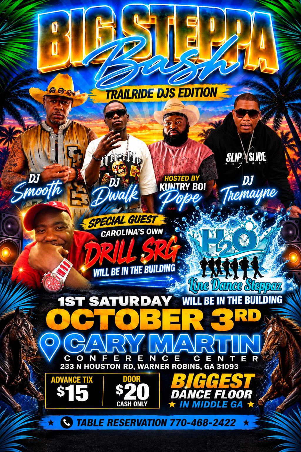 October 3rd the Biggest Indoor Middle Ga #bigsteppabash Bash Cary