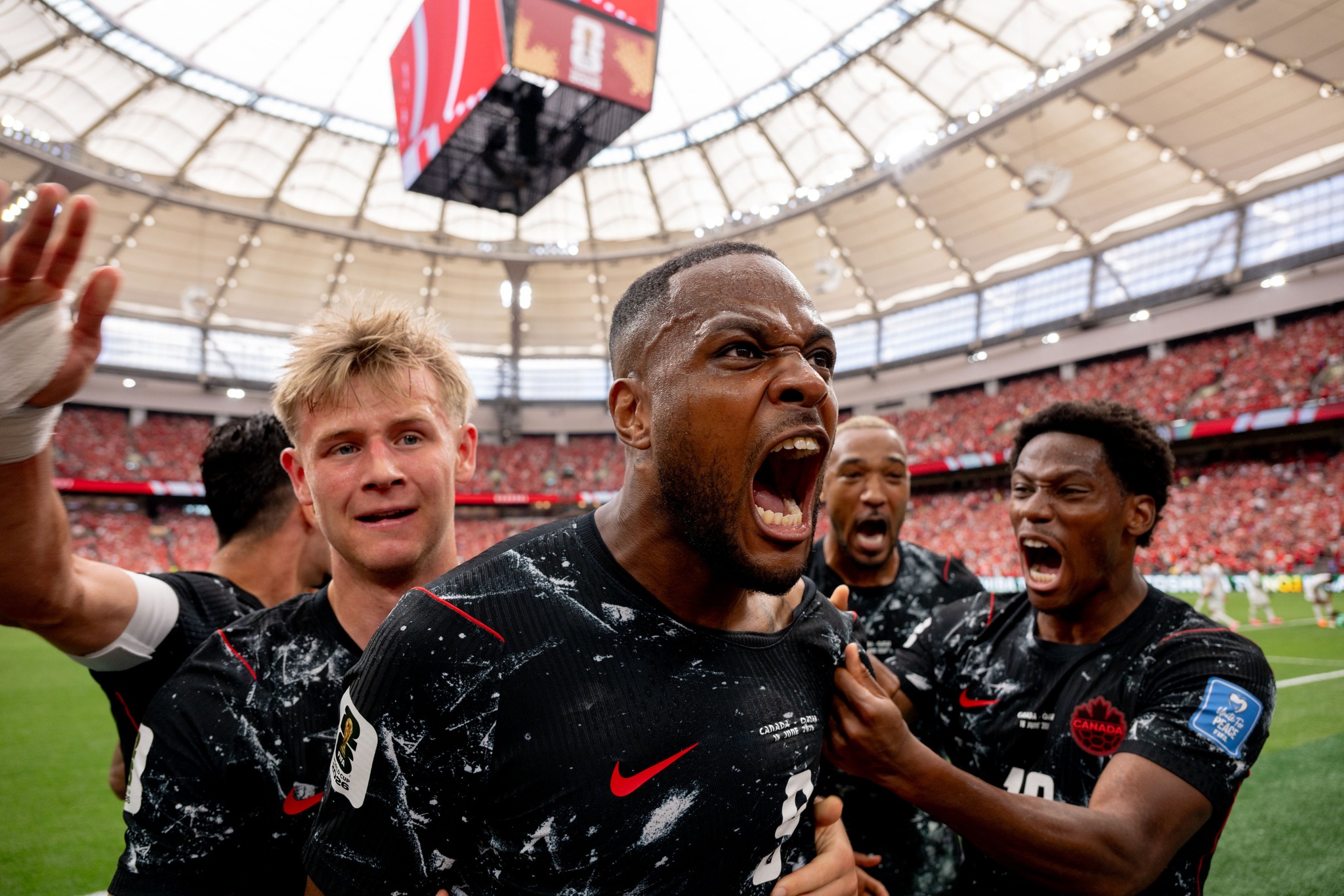 Canadian stars join fans as Canada earns historic point in first
