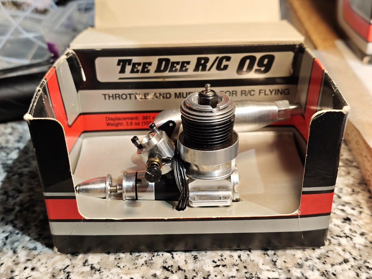 Cox Tee Dee R/C 09 that I got yesterday! What a nice little engine!