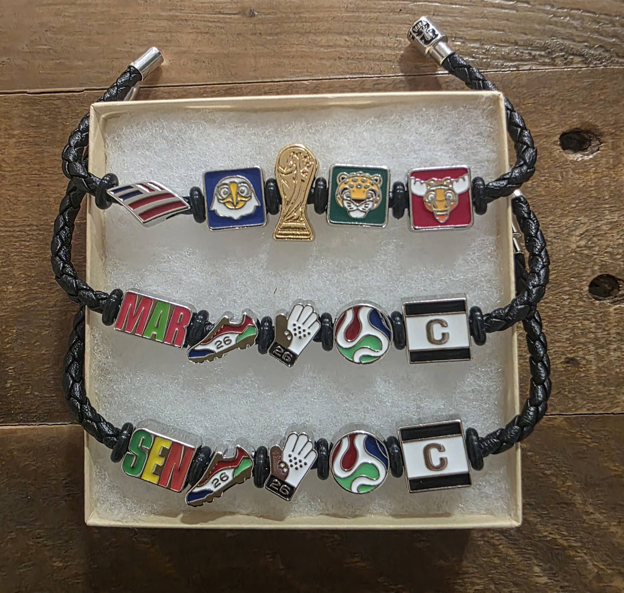A free bracelet that fans waited hours in line for at FIFA Fan
