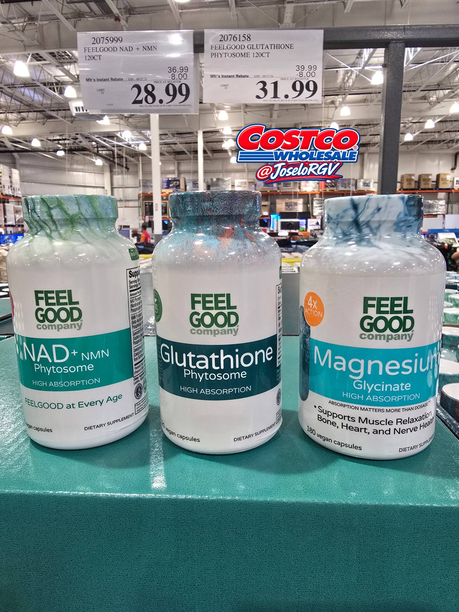 Por fin llegaron!!!! Así que no te las pierdas. #nad #glutathione #magnesium #feelgood #health Costco