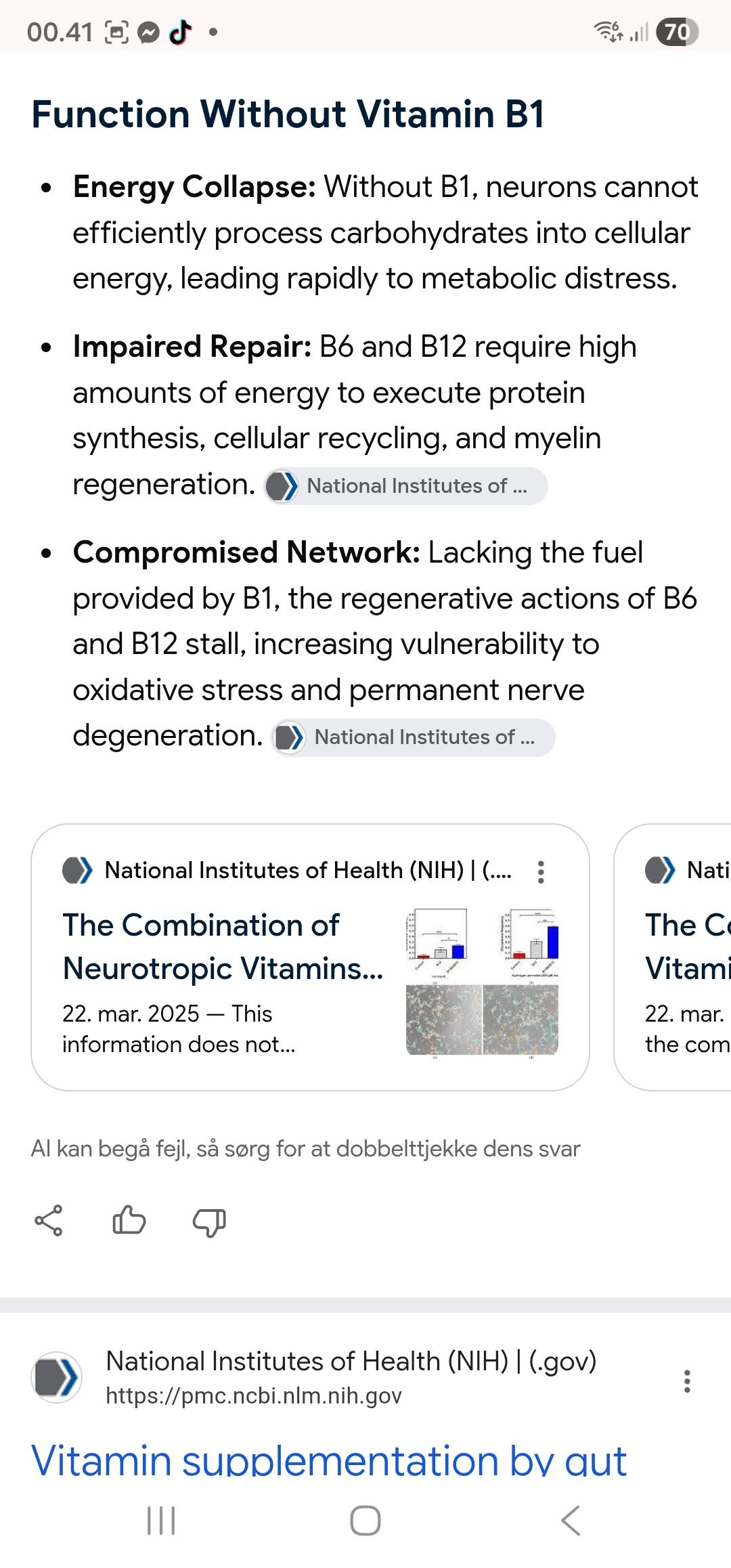 The importance of B12 an MS Your B12 absolutely needs to be checked. It is part of normal blood work. Ask your dr if it is low it will be check every