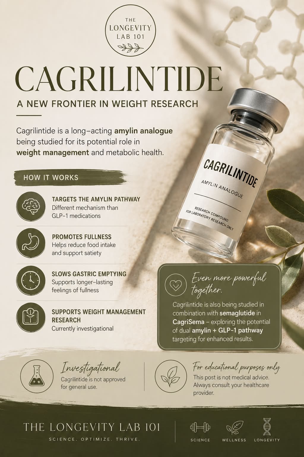 Cagrilintide is an amylin analogue that helps regulate appetite. In a randomized trial of over 3400 patients who were overweight or obese and had ≥1 weight-related complication, individuals assigned to a combination