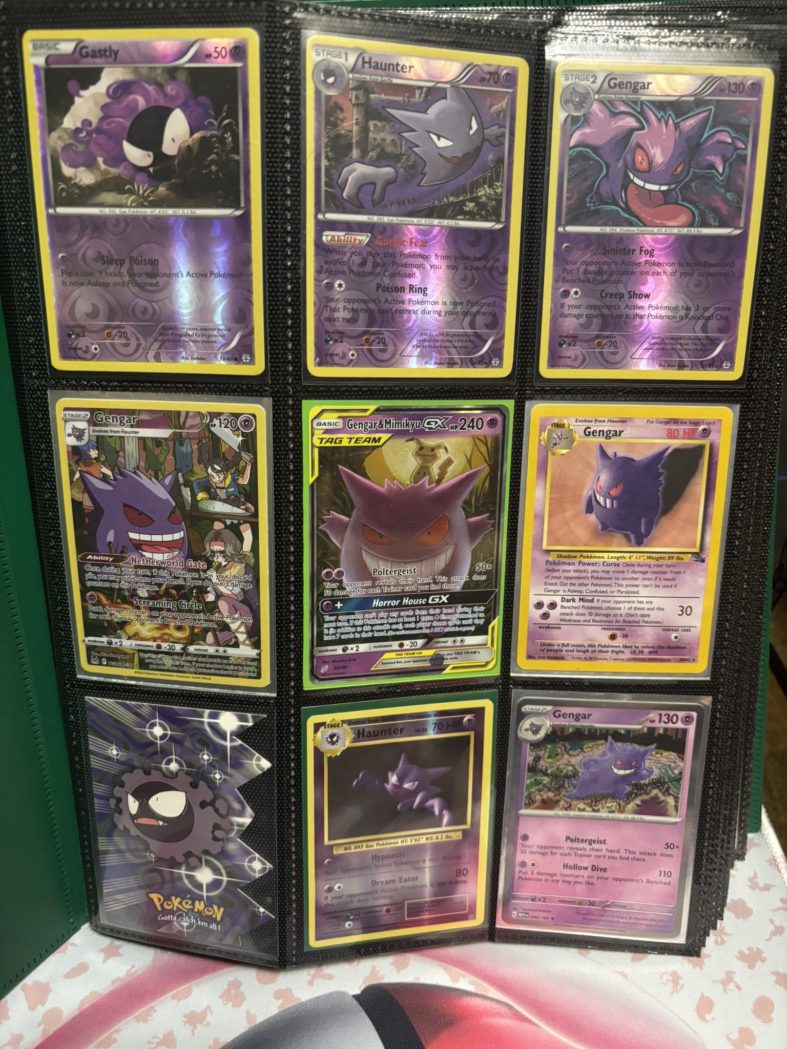 how many different gengar pokemon cards are there 094/165 - Haunter Gastly - 151 - Evolution Card Set put 3 damage counters on this Pokémon This is my favorite gengar