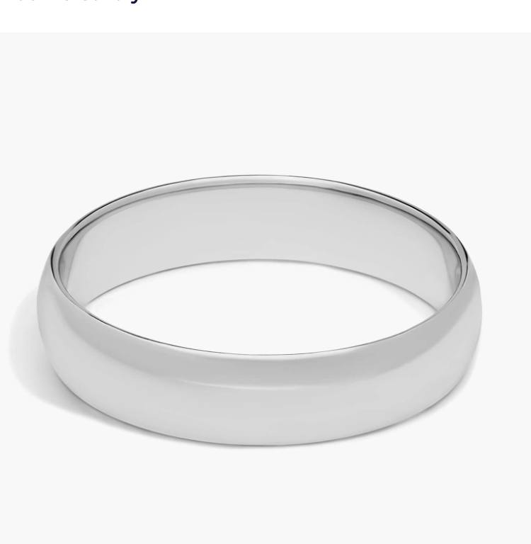 Lost 5mm silver/white gold wedding band at Barkin' Springs on 9/6