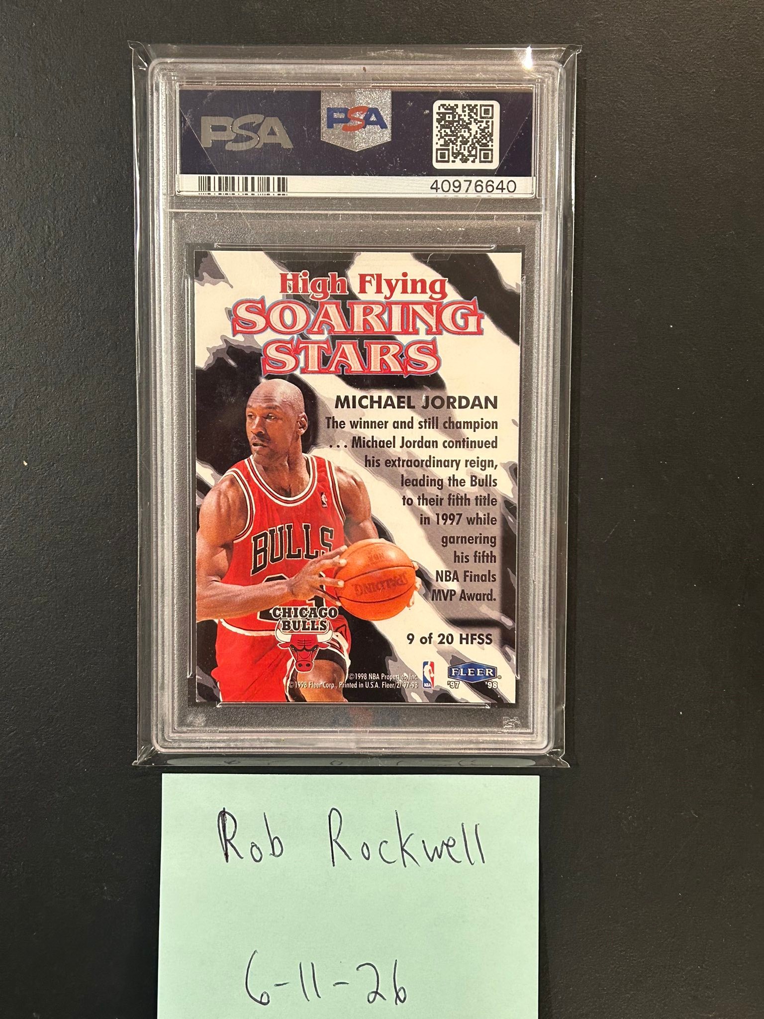 1997 Fleer Michael Jordan Soaring Stars-High Flying PSA 10 for sale