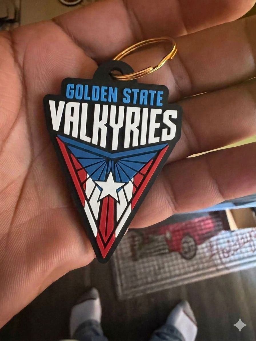 Custom Golden State Valkyries and Puerto Rico keychains in the works