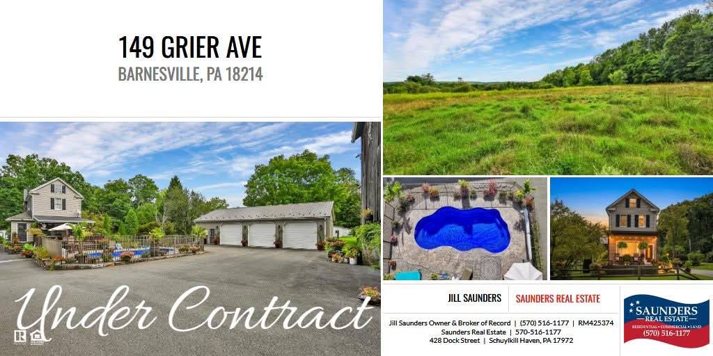Barnesville Pennsylvania home under contract with Saunders Real Estate