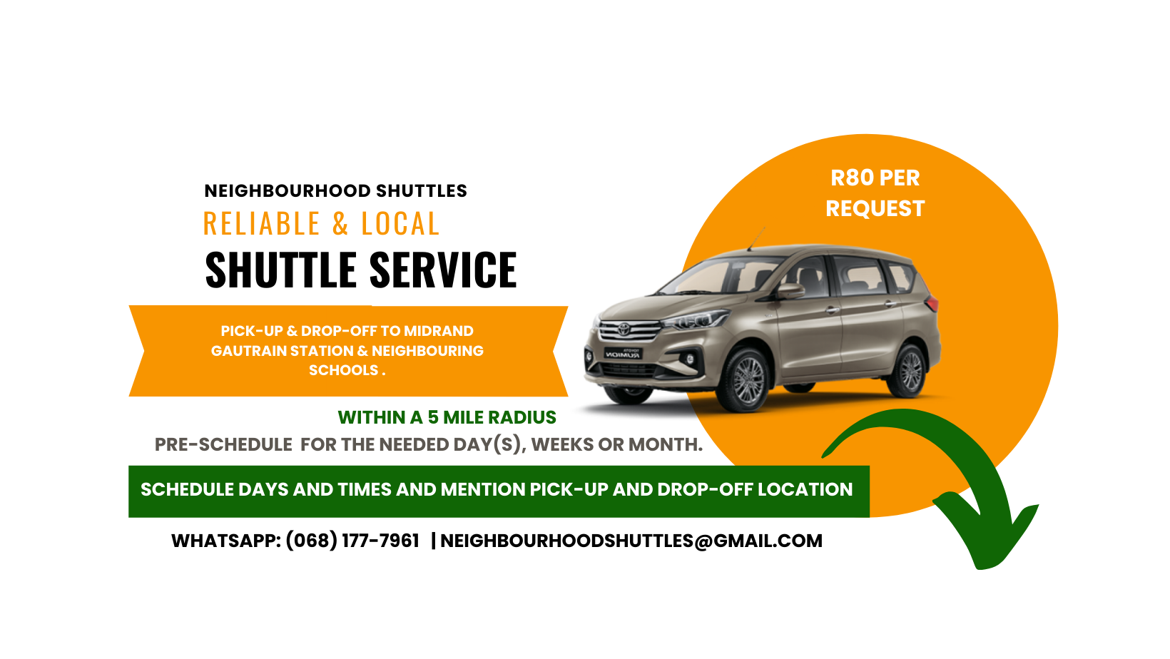 Neighbourhood Shuttles | Midrand