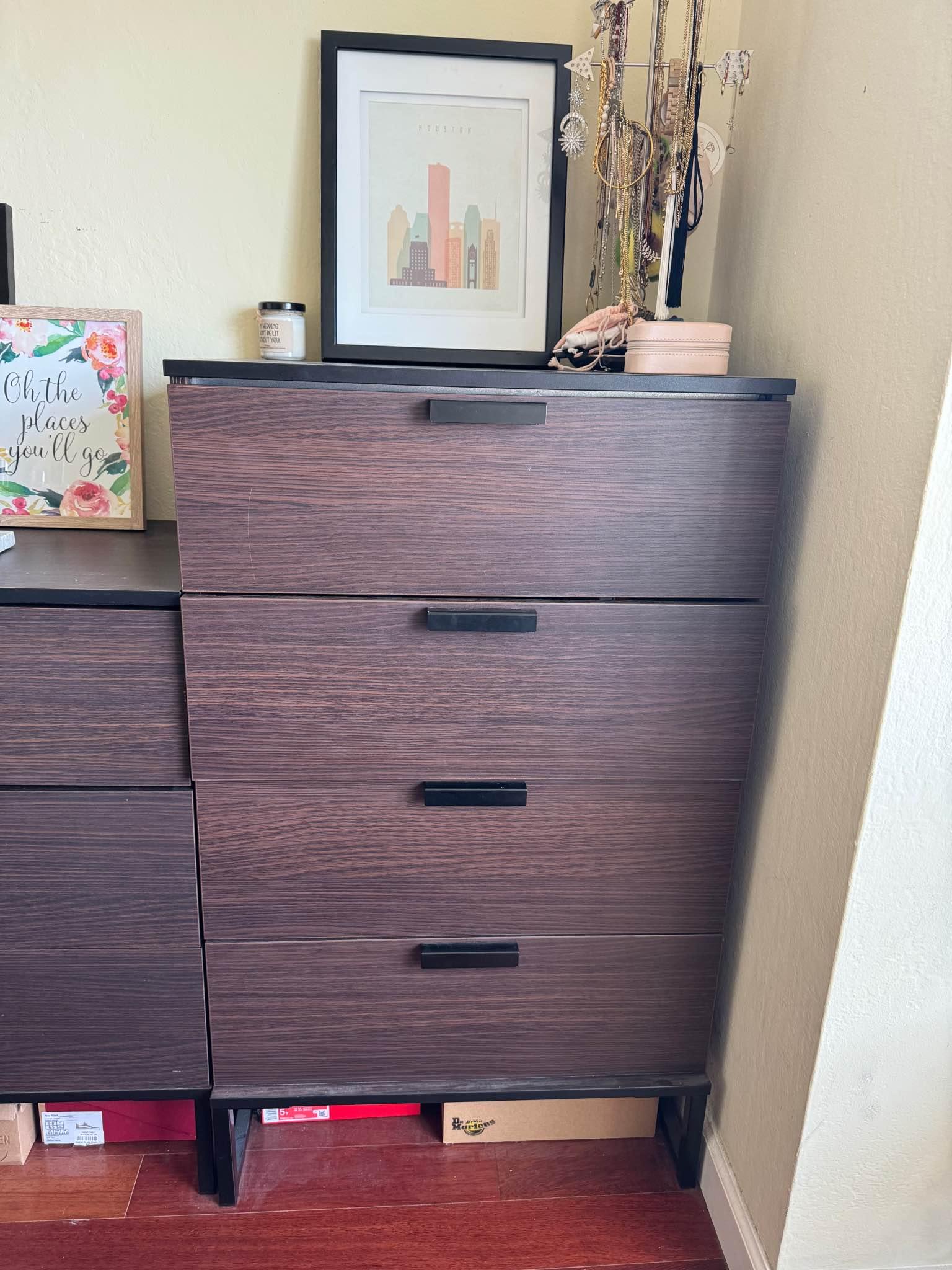 IKEA TRYSIL トリスィル 4段チェスト ライトブラウン IKEA TRYSIL