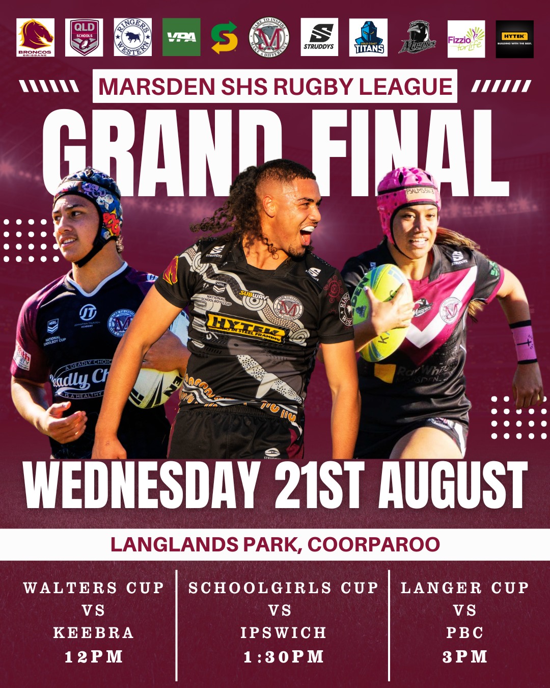 Marsden - RUGBY LEAGUE GRAND FINAL x3 🔥 Don't miss our Senior Rugby ...