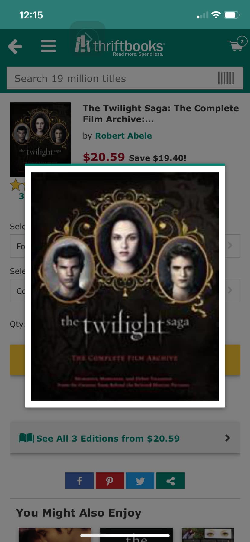 Twilight Saga complete film archive book