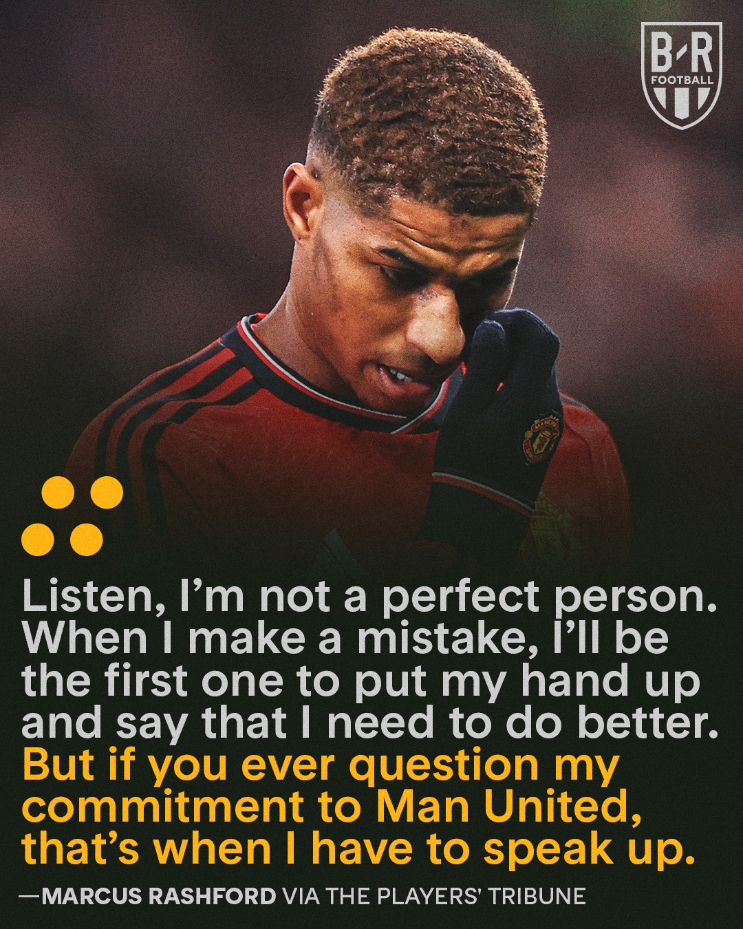 Marcus Rashford speaks out on... - Bleacher Report Football