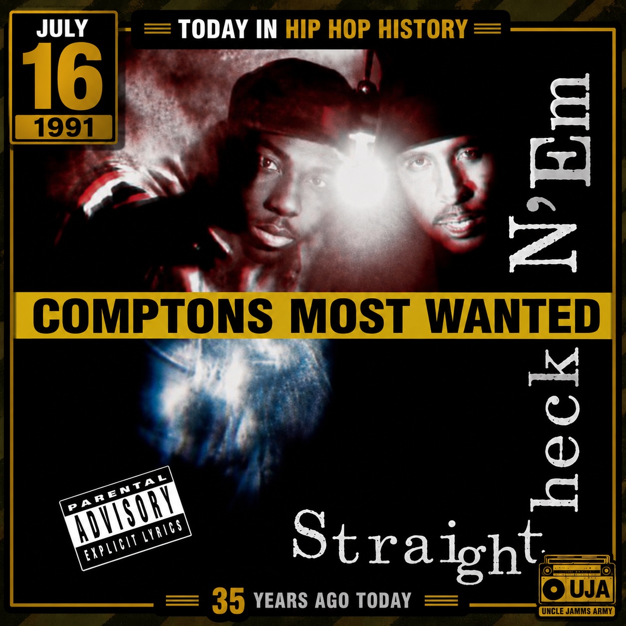 📲 On this day, 20 years ago, Compton's Most Wanted with MC Eiht