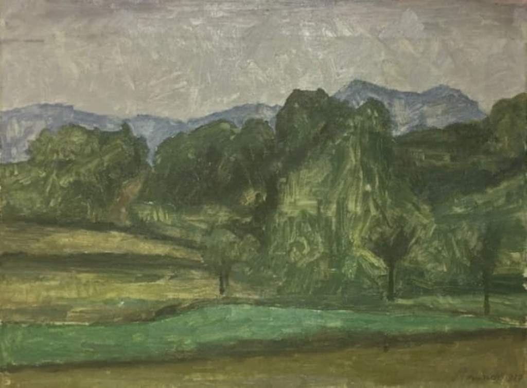Giorgio Morandi - Paesaggio (Landscape), 1929. Oil on canvas, 38 x