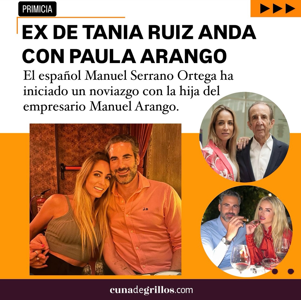 Cuna de Grillos ⚠️ PRIMICIA ⚠️ Exnovio de TANIA RUIZ... Facebook