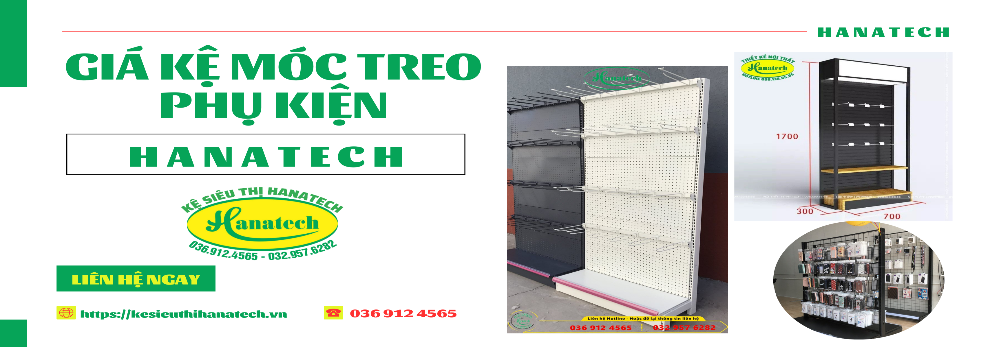 GIÁ KỆ MÓC TREO PHỤ KIỆN HANATECH | Biên Hòa