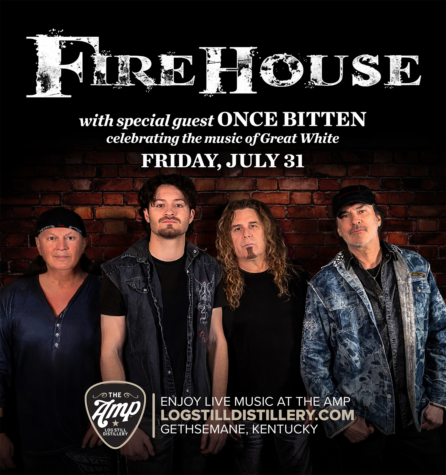 ? FIREHOUSE is bringing the heat to The Amp on July 31st! ? Get 