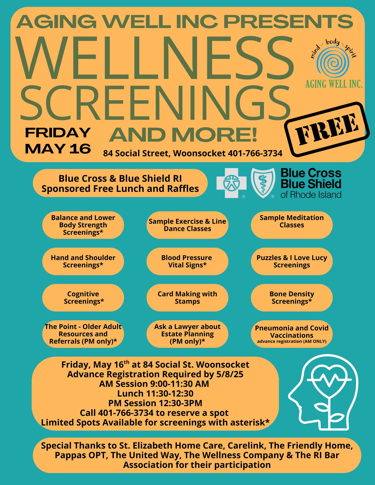 Free: Wellness Screenings and More