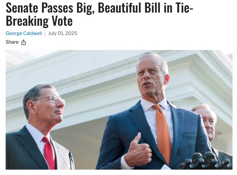 The U.S. Senate has passed the One Big... - The Daily Signal | Facebook