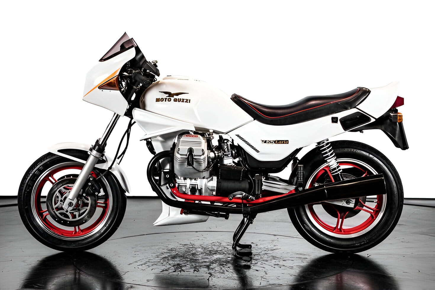 Autocollants Stickers Pour Moto Guzzi V65 Lario - Pour Capots Latéraux - Neufs Italie