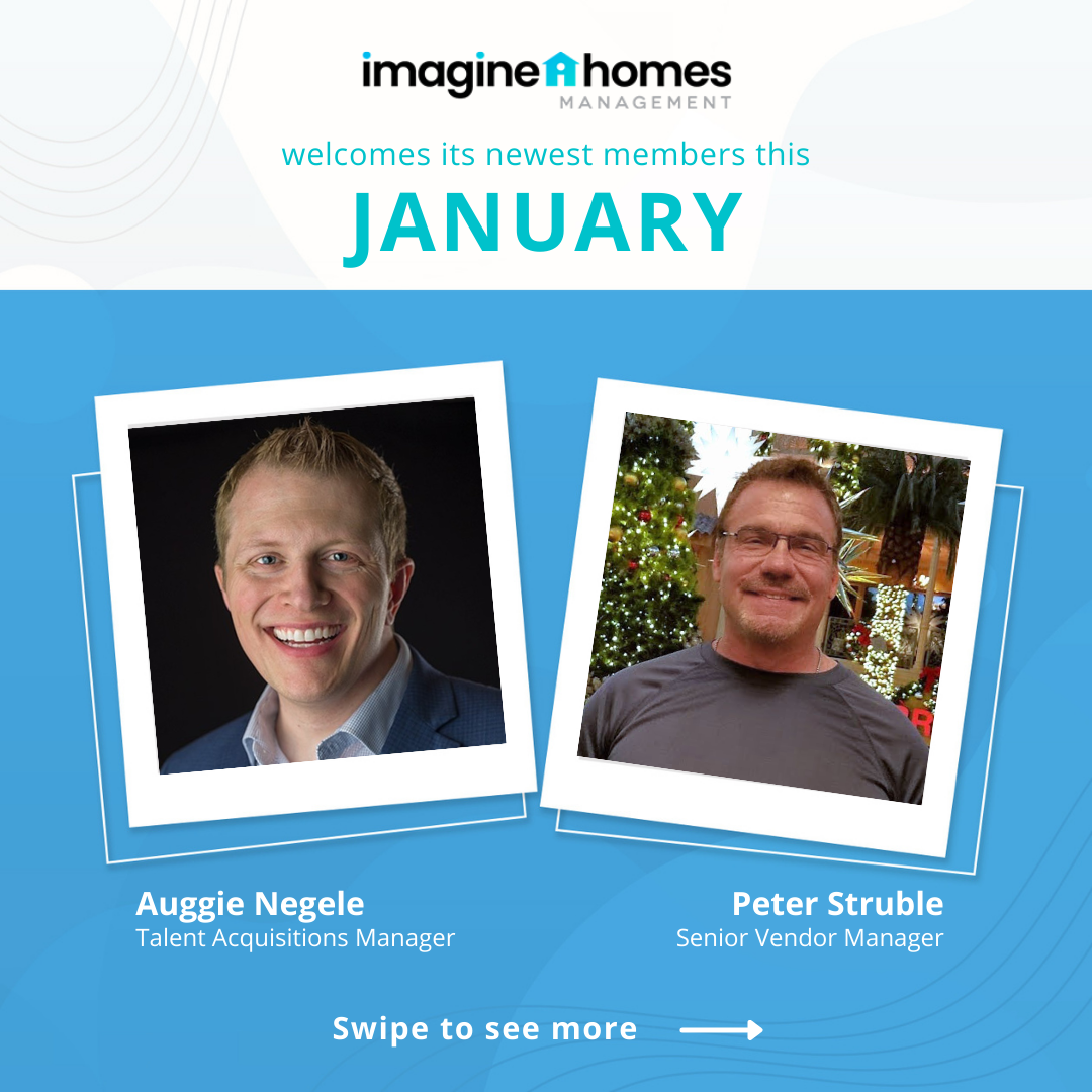As we're kicking off another... - Imagine Homes Management