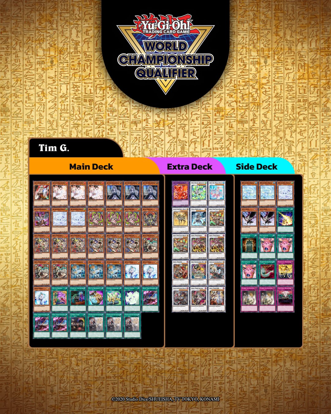 遊戯王 WORLD CHAMPIONSHIP QUALIFIER 56枚 Seven Duelists. Seven World Championship invitations. These are