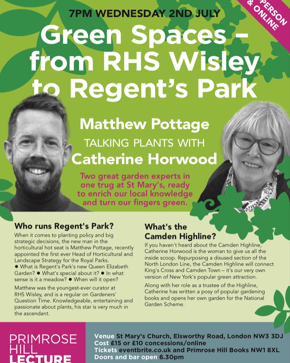 Primrose - We’re thrilled to welcome Matt Pottage to the Primrose Hill ...