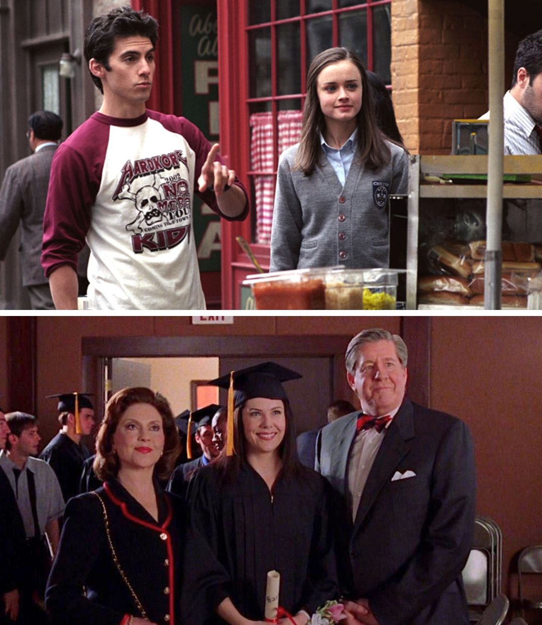 suki's dress at rory's graduation Why did Rory Gilmore's hair get styled in a tiny bun for formal events? Search: Skater Dresses
