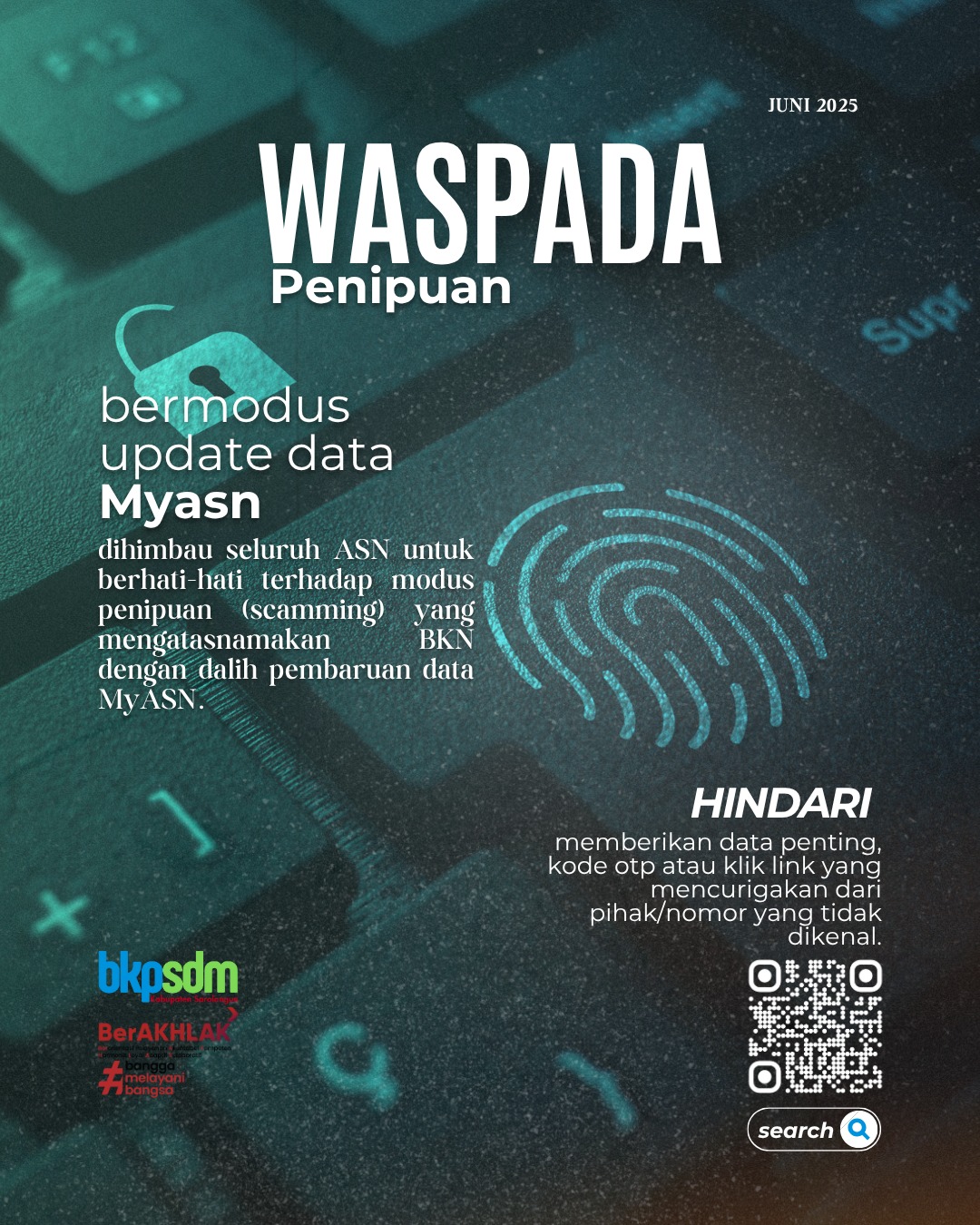 🔴 WASPADA PENIPUAN MENGATASNAMAKAN BKN! Kami mengimbau seluruh ASN ...