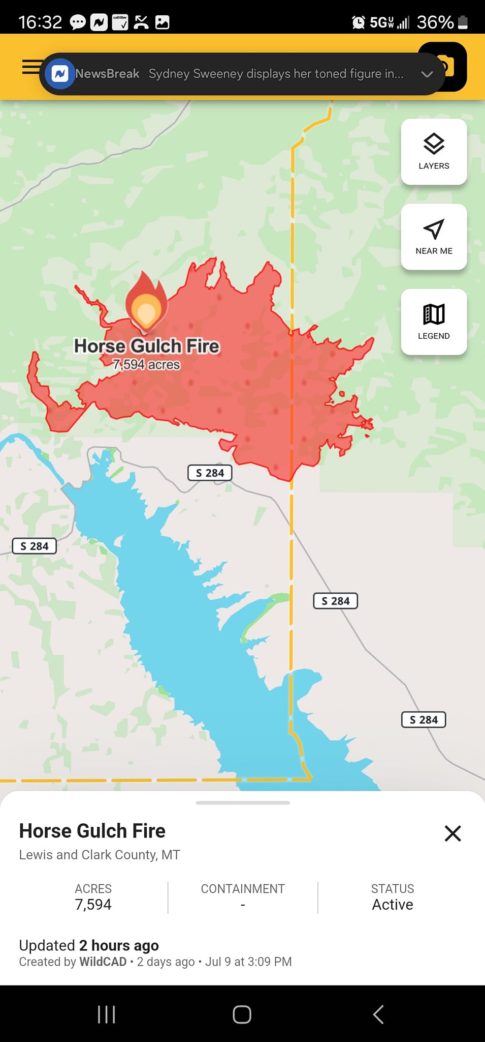🔥Horse Gulch Fire ≈2.5 Miles North of Canyon Ferry Road & Cave