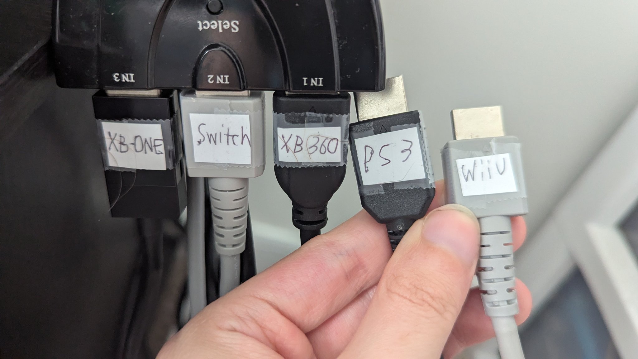 The Gaming Dungeon | Decided to put labels on the HDMI cables for my ...