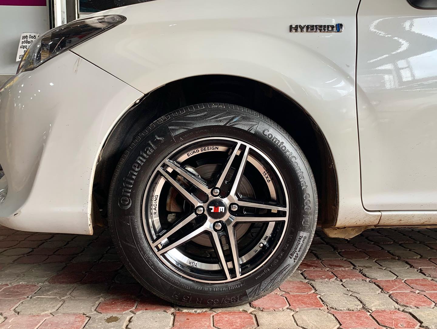 Custom Wheels - Toyota Axio fitted with 15” Alloywheels...
